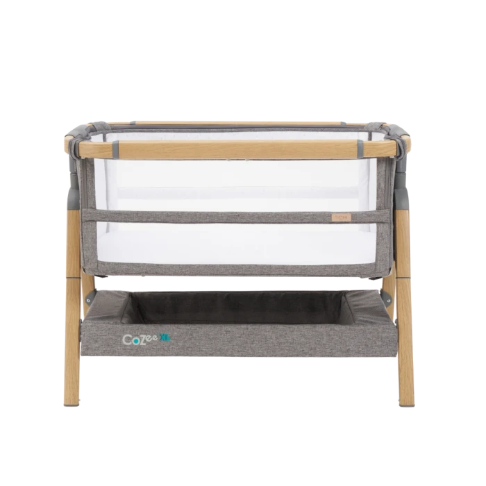 Tutti Bambini Cozee XL Bedside Crib & Cot - Oak/Charcoal 5 Tutti Bambini Cozee XL Bedside Crib & Cot - Oak/Charcoal - Image 3