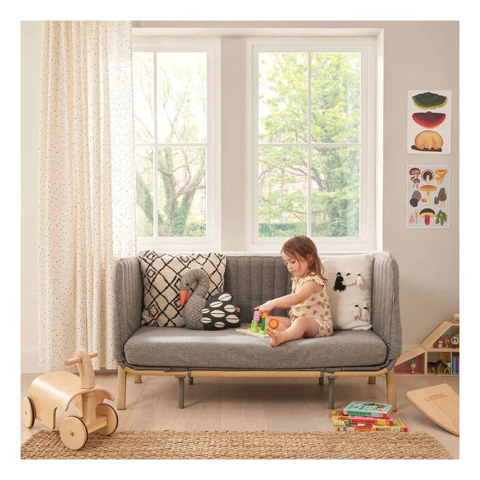 Tutti Bambini Cozee XL Junior Bed & Sofa Expansion Pack - Oak/Charcoal 5 Tutti Bambini Cozee XL Junior Bed & Sofa Expansion Pack - Oak/Charcoal - Image 3