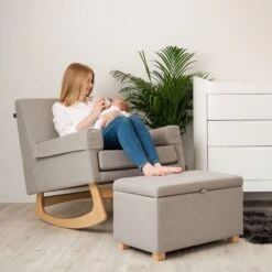 Gaia Baby Rocking/Feeding Chair & Footstool - Dove -Baby Products Store dovethumbnail 2 1800x1800 2