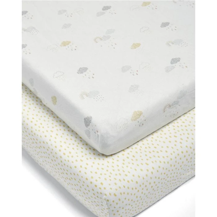 Mamas & Papas Cotbed Fitted Sheets (2 Pack) - Dream Upon A Cloud 3 Mamas & Papas Cotbed Fitted Sheets (2 Pack) - Dream Upon A Cloud