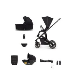 Venicci Empire 3-in-1 Travel System (9 Piece Bundle) - Ultra Black
