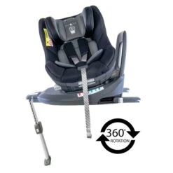 Cozy N Safe Merlin 360 Rotation Car Seat- Black/Grey -Baby Products Store est 101 2 black grey hi res