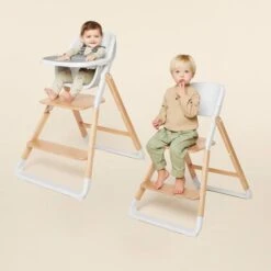 Ergobaby Evolve Highchair With Infant Seat And Tray - Natural Wood -Baby Products Store evolve high chair natural wood 1000x1000 12