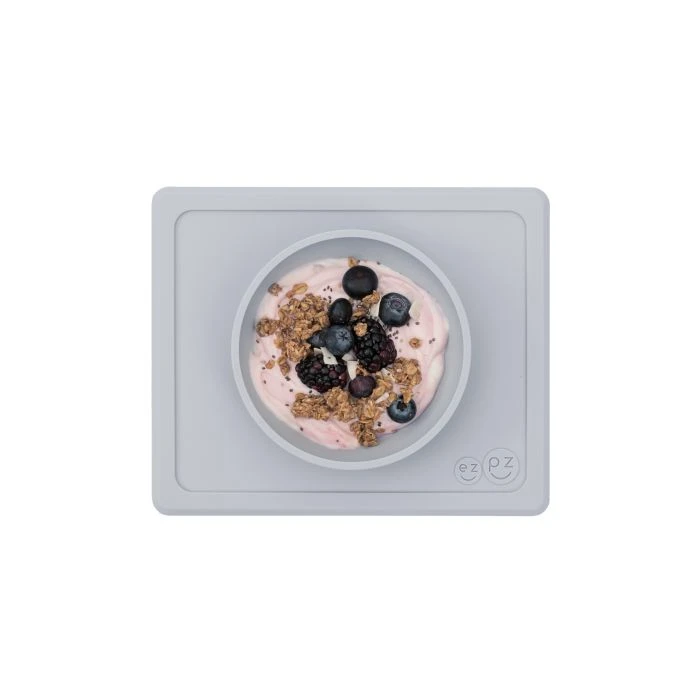 EZPZ Mini Bowl - Pewter 3 EZPZ Mini Bowl - Pewter