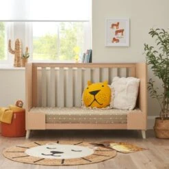 Tutti Bambini Fika Mini Cot Bed - Light Oak & White Sand -Baby Products Store fika mini cot bed light oak white sand 12
