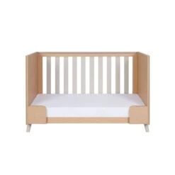 Tutti Bambini Fika Mini Cot Bed - Light Oak & White Sand -Baby Products Store fika mini cot bed light oak white sand 5