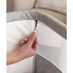 Mamas & Papas Lua Bedside Crib Grey Sheet Bundle - White -Baby Products Store g 4