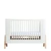 Gaia Baby Hera Cot Bed - Scandi White / Natural
