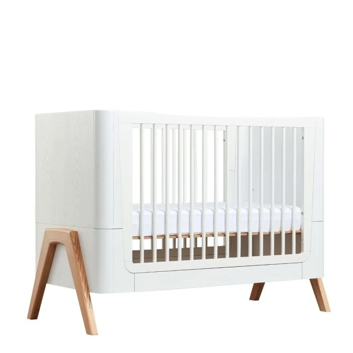 Gaia Baby Hera Cot Bed - Scandi White / Natural 4 Gaia Baby Hera Cot Bed - Scandi White / Natural - Image 2