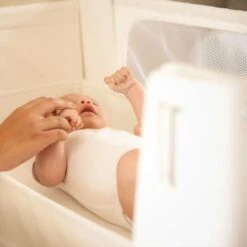 Gaia Baby Serena Chair And Bedside Crib Bundle - Oat/Scandi White -Baby Products Store gaia baby hera bedside crib scan 2