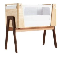 Gaia Baby Serena Chair And Bedside Crib Bundle - Dove/Natural -Baby Products Store gaia baby hera co sleep crib ash 1 1