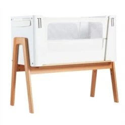 Gaia Baby Serena Chair And Bedside Crib Bundle - Oat/Scandi White -Baby Products Store gaia baby hera co sleep crib sca 1