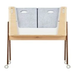 Gaia Baby Serena Chair And Bedside Crib Bundle - Dove/Natural -Baby Products Store gaia baby hera crib storage boxe 1