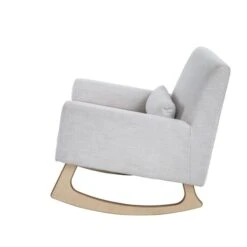 Gaia Baby Serena Chair And Bedside Crib Bundle - Oat/Scandi White -Baby Products Store gaia baby serena rocking chair o 2 1