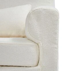 Gaia Baby Rocking/Feeding Chair & Footstool - Chalk Boucle/Oak -Baby Products Store gaia baby serena rocking nursing 5 4