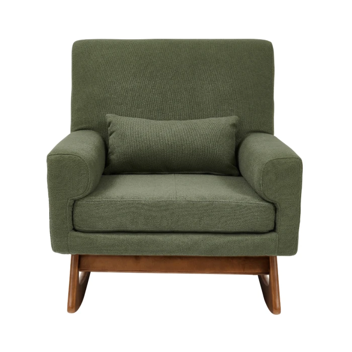 Gaia Baby Rocking/Feeding Chair - Forest Boucle/Walnut 4 Gaia Baby Rocking/Feeding Chair - Forest Boucle/Walnut - Image 2