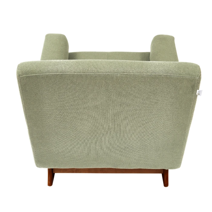 Gaia Baby Rocking/Feeding Chair - Sage Boucle/Walnut - Image 5