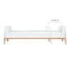Gaia Baby Hera Junior Bed Extension - Scandi White / Natural