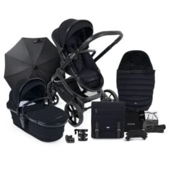 ICandy Peach 7 Pushchair & Accessories Bundle - Black Edition