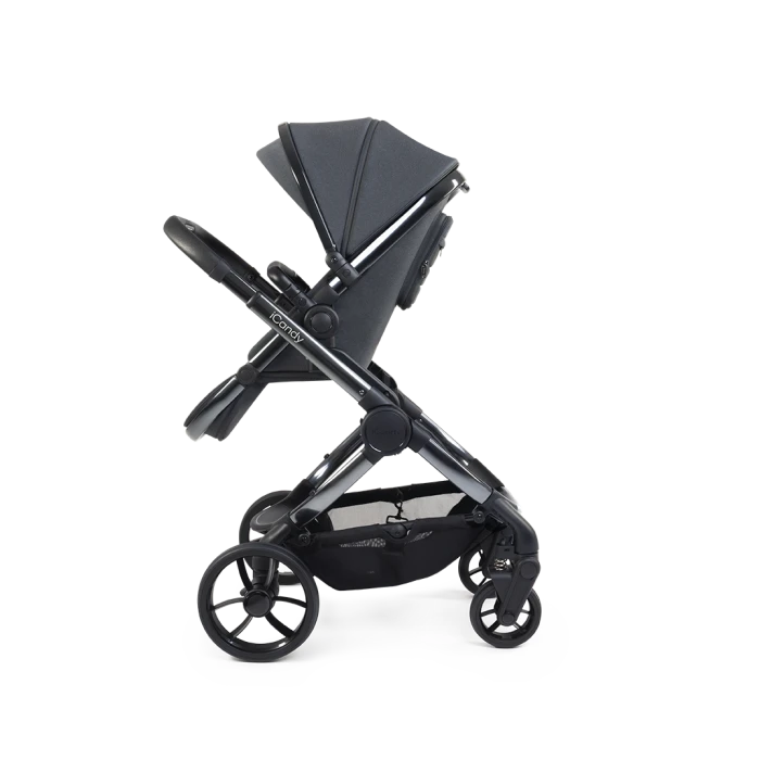 ICandy Peach 7 Complete Pushchair With Black Cocoon I-Size Car Seat And Base - Dark Grey - Image 6