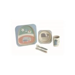 Jané Jane Melamine Baby Tableware 5 Piece Dinner Set - Organic