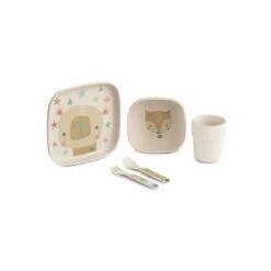 Jané Jane Melamine Baby Tableware 5 Piece Dinner Set - Pool