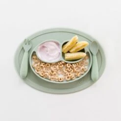 EZPZ Mini Feeding Set - Sage -Baby Products Store jbc eumfs001 ezpz mini feeding set sage 16433700380