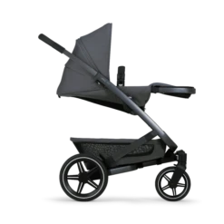 Joolz Geo3 Pushchair - Pure Grey -Baby Products Store joolz geo3 seat side view fully reclined pure grey