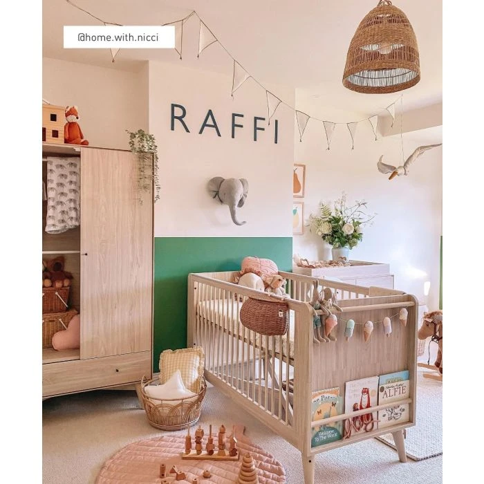 Mamas & Papas Coxley Cotbed - Natural/Olive 7 Mamas & Papas Coxley Cotbed - Natural/Olive - Image 5