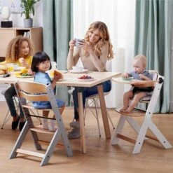 Kinderkraft Enock Highchair - White -Baby Products Store kinderkraft enock highchair lifestyle 4 57051.1615471728