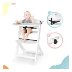 Kinderkraft Enock Highchair - Grey/Natural 21 Kinderkraft Enock Highchair - Grey/Natural -Baby Products Store kinderkraft enock highchair white 8 17494.1615471727 1 1 1 1