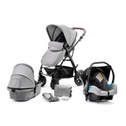 Kinderkraft Moov 3 In 1 Travel System - Grey