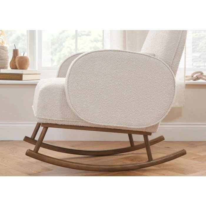 Tutti Bambini Micah Rocking Chair & Footstool - Fresh Cream 6 Tutti Bambini Micah Rocking Chair & Footstool - Fresh Cream - Image 4