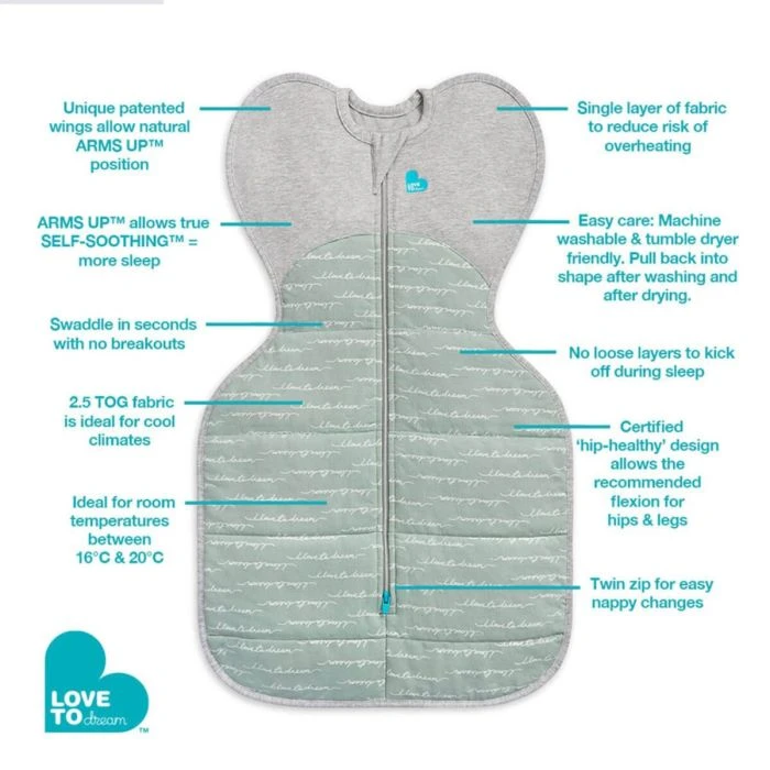 Love To Dream Swaddle UP Warm Size S - Dreamer Olive 6 Love To Dream Swaddle UP Warm Size S - Dreamer Olive - Image 4