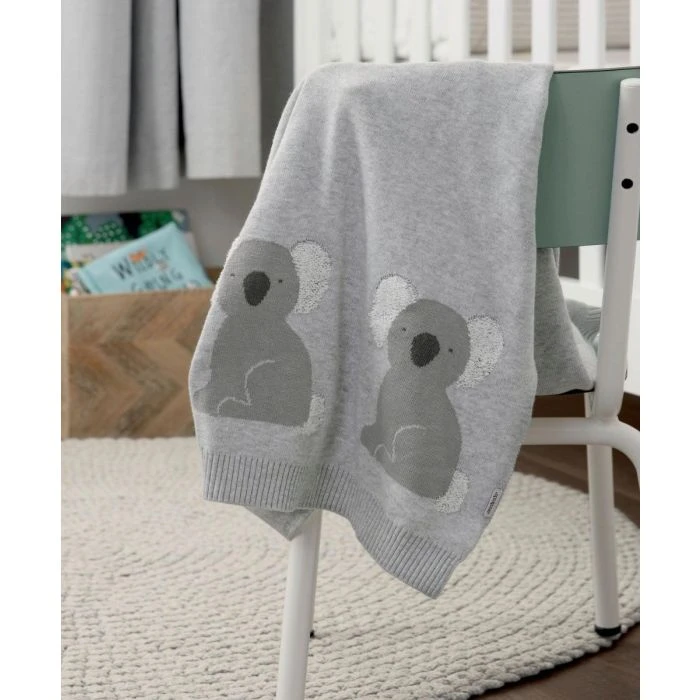 Mamas & Papas Knitted Blanket (70x90cm) - Koala 5 Mamas & Papas Knitted Blanket (70x90cm) - Koala - Image 3