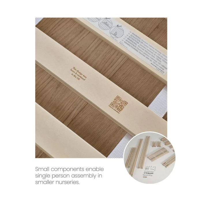 Mamas & Papas Solo Cotbed - Moss Green/Natural 10 Mamas & Papas Solo Cotbed - Moss Green/Natural - Image 8