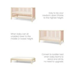 Mamas & Papas Solo Cotbed With Mattress - Blush/Natural 18 Mamas & Papas Solo Cotbed With Mattress - Blush/Natural -Baby Products Store mamas papas cot beds solo cotbed 4 4