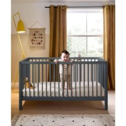 Mamas & Papas Solo Cotbed With Mattress - Slate -Baby Products Store mamas papas cot beds solo cotbed 6