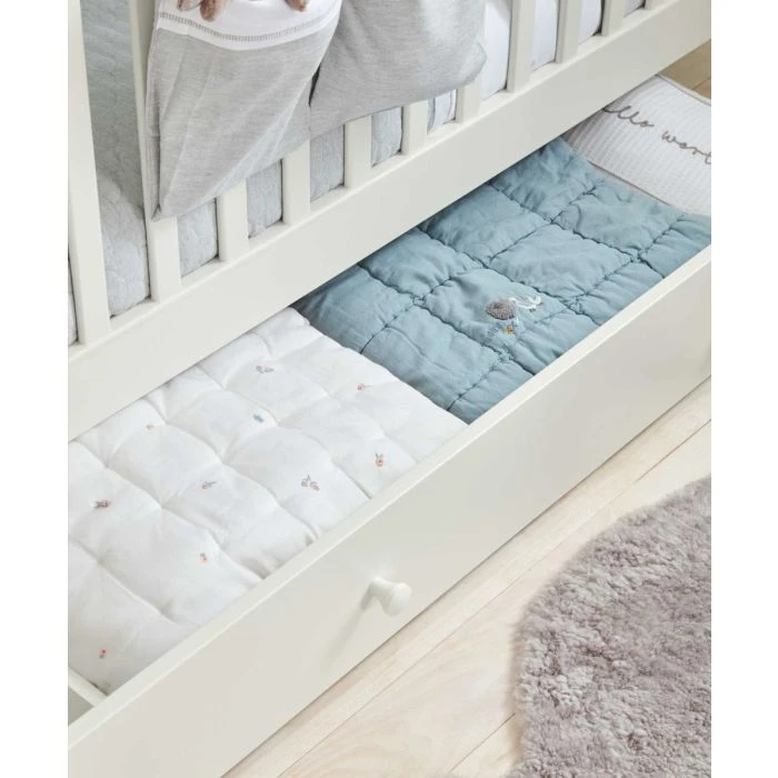 Mamas & Papas Mia Cotbed Set With Premium Pocket Spring Mattress - White 7 Mamas & Papas Mia Cotbed Set With Premium Pocket Spring Mattress - White - Image 5