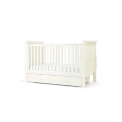 Mamas & Papas Mia Sleigh 3 Piece Cotbed Range - White -Baby Products Store mamas papas mia 2 piece cotbed and dresser changer set white 31774714560677 1200x 1