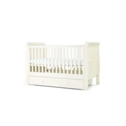 Mamas & Papas Mia Sleigh 3 Piece Cotbed Range - White -Baby Products Store mamas papas mia 2 piece cotbed and dresser changer set white 31774738579621 1200x 1