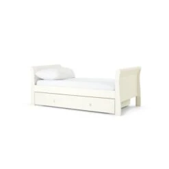 Mamas & Papas Mia Sleigh 3 Piece Cotbed Range - White -Baby Products Store mamas papas mia 2 piece cotbed and dresser changer set white 31774738841765 1200x 1