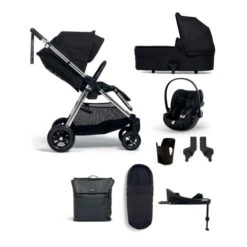 Mamas & Papas Flip XT3 Pushchair 8 Piece Complete Bundle With Cybex Cloud G Car Seat & Base - Slated Navy