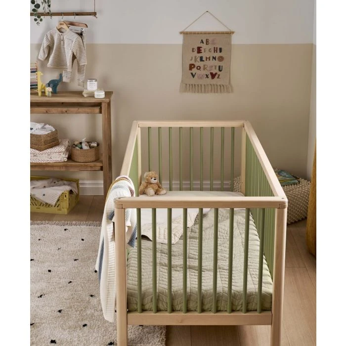 Mamas & Papas Solo Cotbed - Moss Green/Natural 12 Mamas & Papas Solo Cotbed - Moss Green/Natural - Image 10