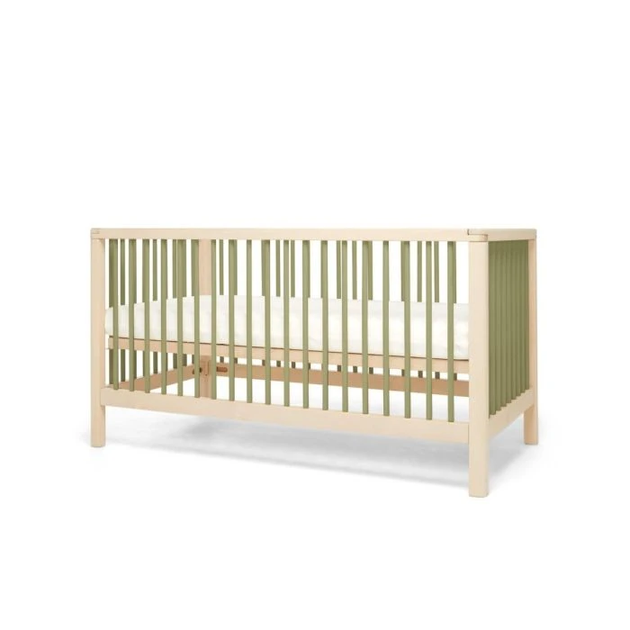 Mamas & Papas Solo Cotbed - Moss Green/Natural 4 Mamas & Papas Solo Cotbed - Moss Green/Natural - Image 2