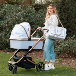 My Babiie MB500i ISize Travel System - Dani Dyer Rose Gold Marble -Baby Products Store mb500iddmr 9
