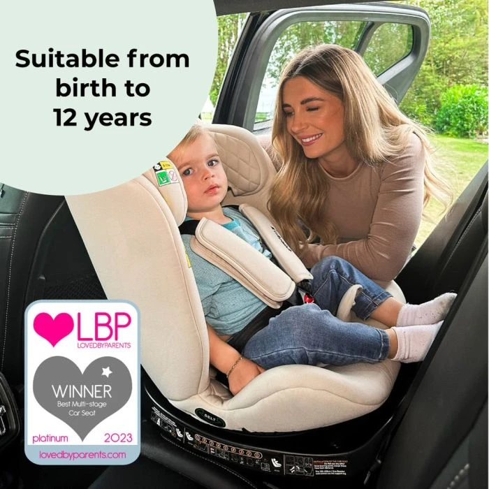 My Babiie Spin ISize Car Seat - Dani Dyer Stone 4 My Babiie Spin ISize Car Seat - Dani Dyer Stone - Image 2