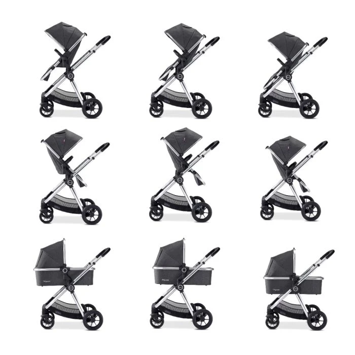 Babymore MeMore V2 Pram Pushchair 11 Piece Bundle - Chrome 5 Babymore MeMore V2 Pram Pushchair 11 Piece Bundle - Chrome - Image 3
