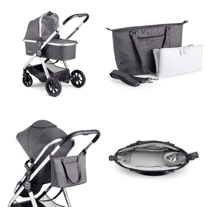 Babymore MeMore V2 Pram Pushchair 11 Piece Bundle - Chrome 11 Babymore MeMore V2 Pram Pushchair 11 Piece Bundle - Chrome - Image 9