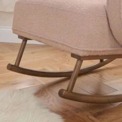 Tutti Bambini Micah Rocking Chair & Footstool - Blush -Baby Products Store micah rocking chair and footstool blush 3 square